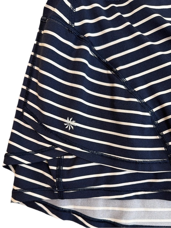 Athleta Stealth Striped Tennis Skort in a Navy & White Nautical Pattern - Picture 5 of 13